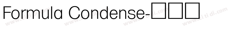 Formula Condense字体转换